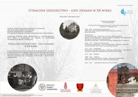Konferencja inaugurująca projekt edukacyjny „Utracone dziedzictwo – losy ziemian w XX wieku” – Poznań, 13 listopada 2015