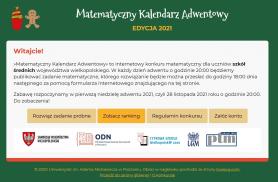 Matematyczny Kalendarz Adwentowy - edycja 2021