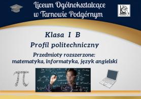 Klasa B – Profil politechniczny