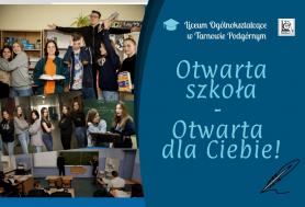 Drzwi Otwarte online w Liceum w Tarnowie Podgórnym!