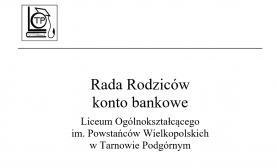 Konto bankowe Rady Rodziców